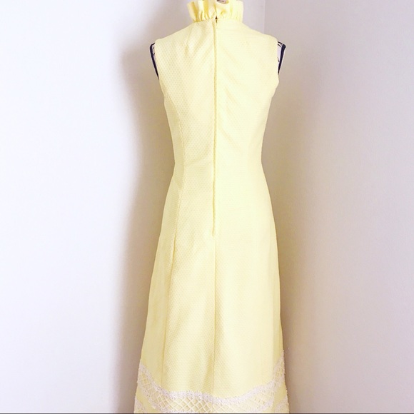 Vintage 1960s Yellow Sundress W/ Matching Jacket - Picture 2 of 8